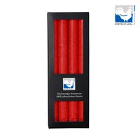 Stearin Stabkerzen rot (4er Box)