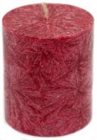 Stumpenkerze dunkelrot 75 mm