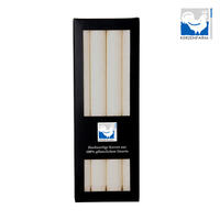 Stearin Stabkerzen wei&szlig; (4er Box)