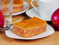 Gedeckter Apfelkuchen